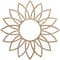 Ekena Millwork Daisy Wood Fretwork Pierced Ceiling Medallion, Red Oak, 34"OD x 11 7/8"ID x 3/8"T CMWP34X34X0375DARO - alternate 1
